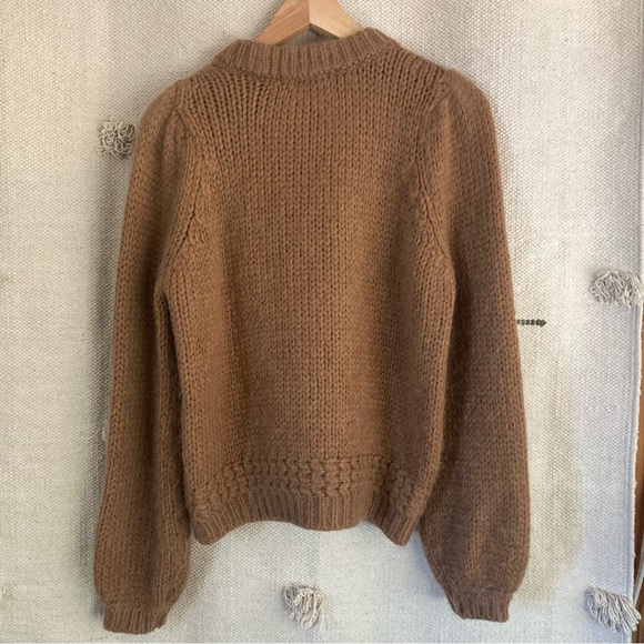 Sezane Brown Cowl Neck Sweater - Picture 3 of 5